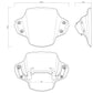Headlight fairing (Aluminum) : ZTH064B
